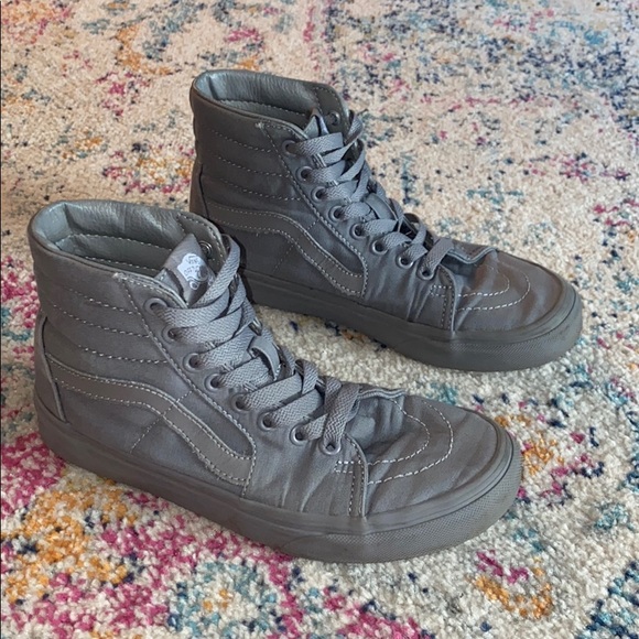 High top all grey Vans - Picture 1 of 3
